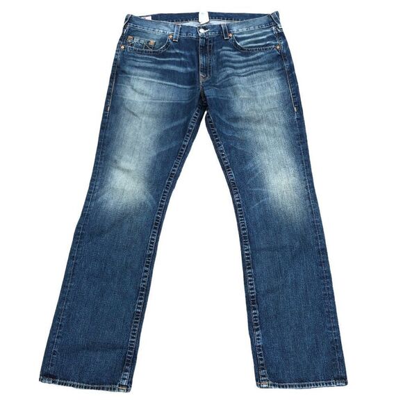 TRUE Religion Jeans Size 40 WORLD CHAMP Blue - Picture 4 of 9